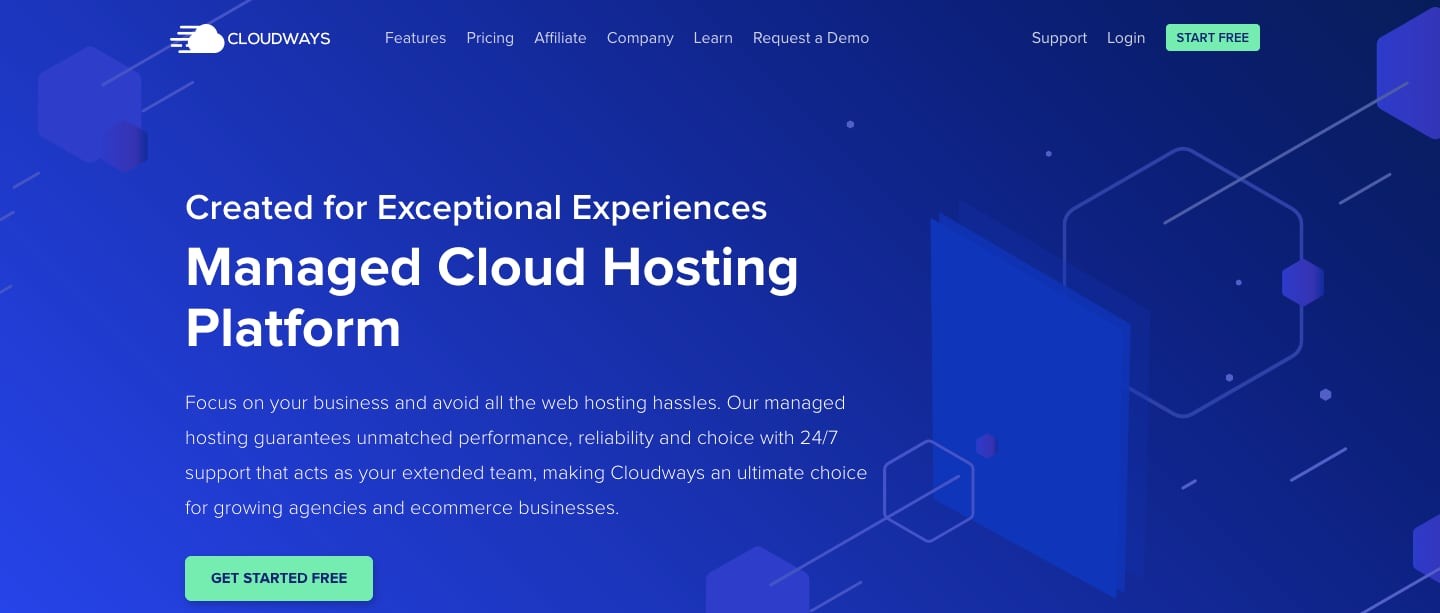 Cloudways Homepage