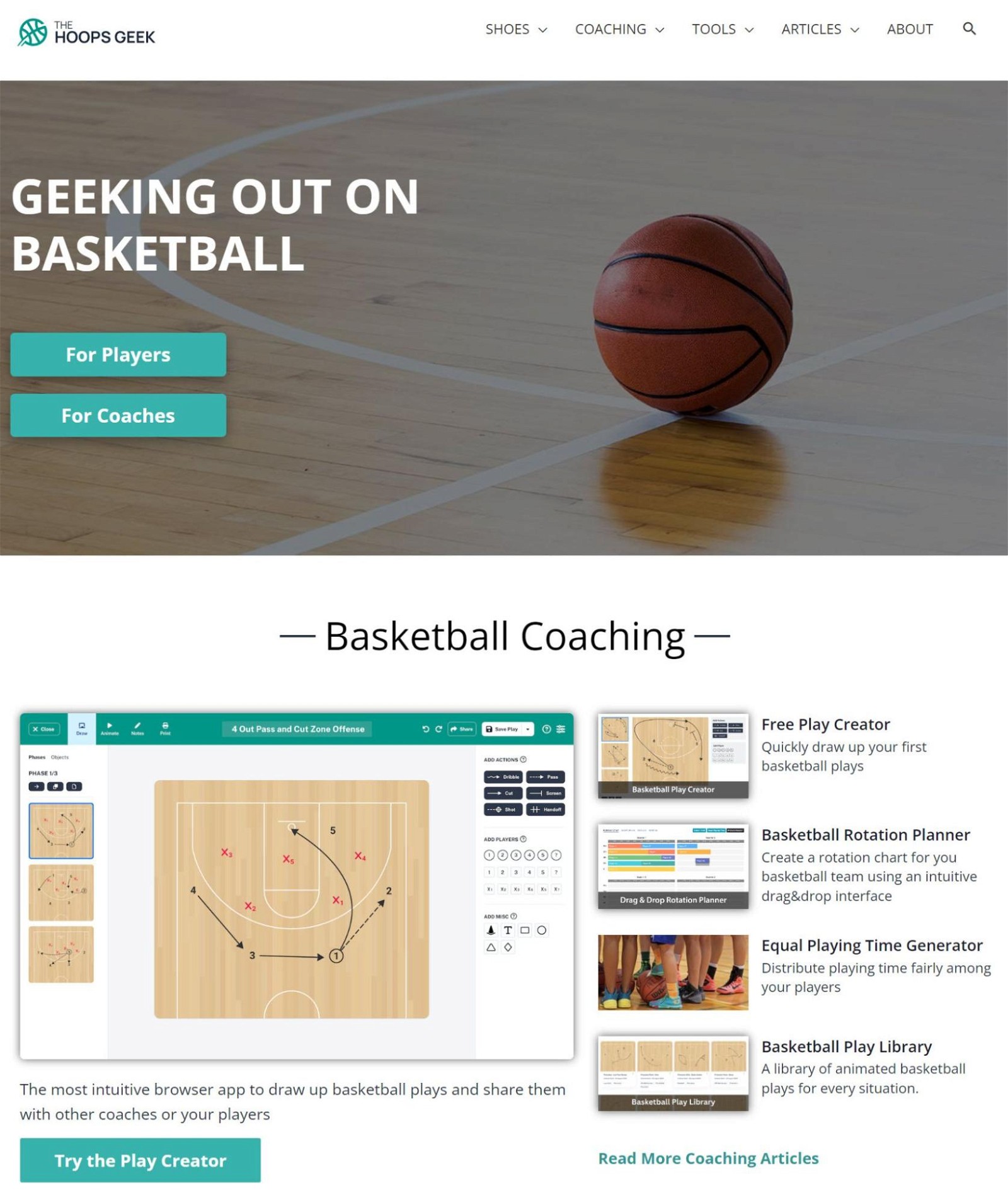 hoopsgeek homepage