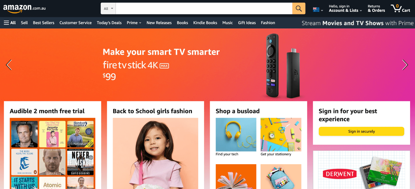 amazon associates au homepage