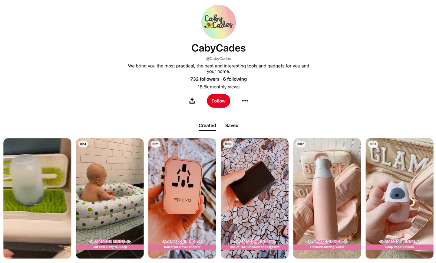 cabycades main pinterest profile