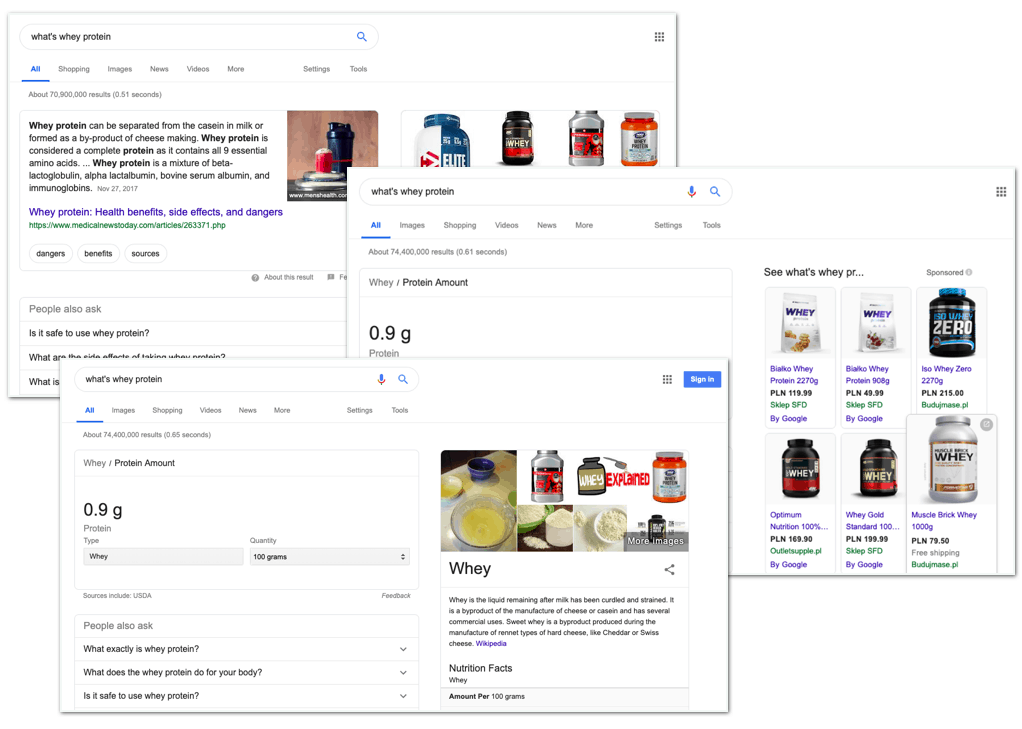 Featured Snippets Different Results