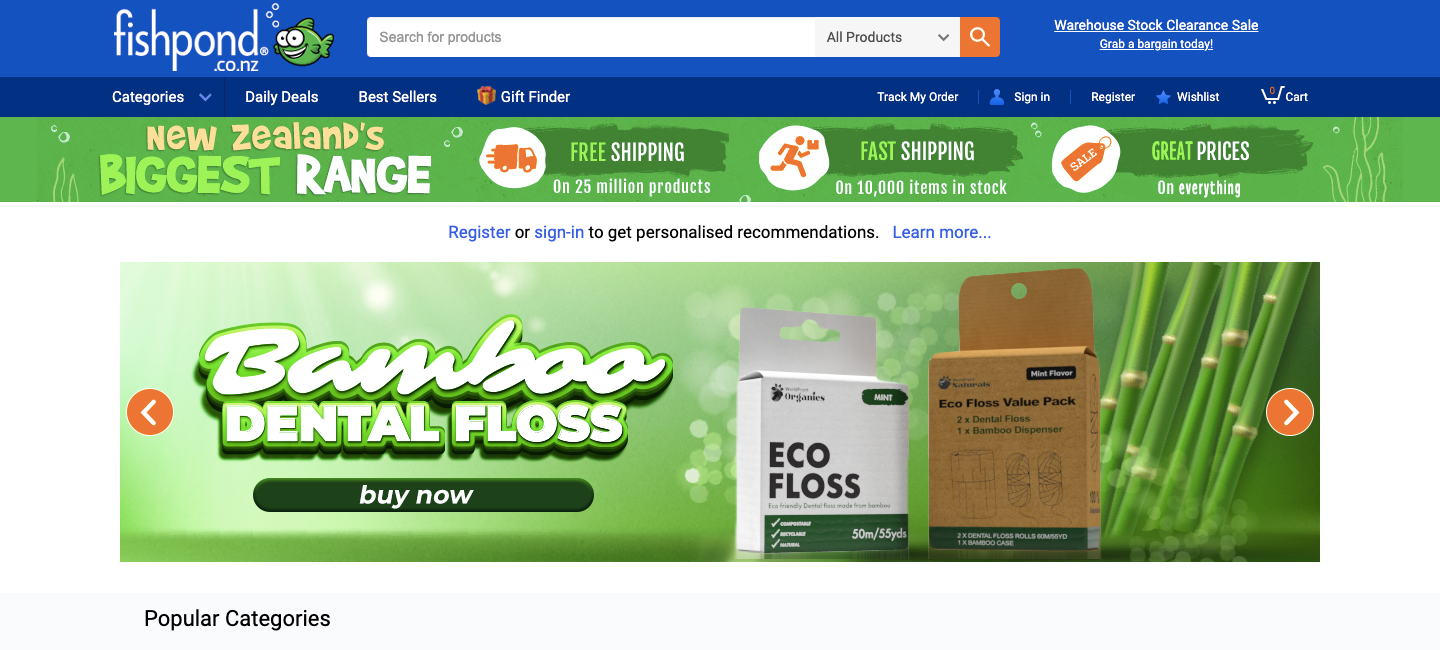 Fishpond Affiliate Program