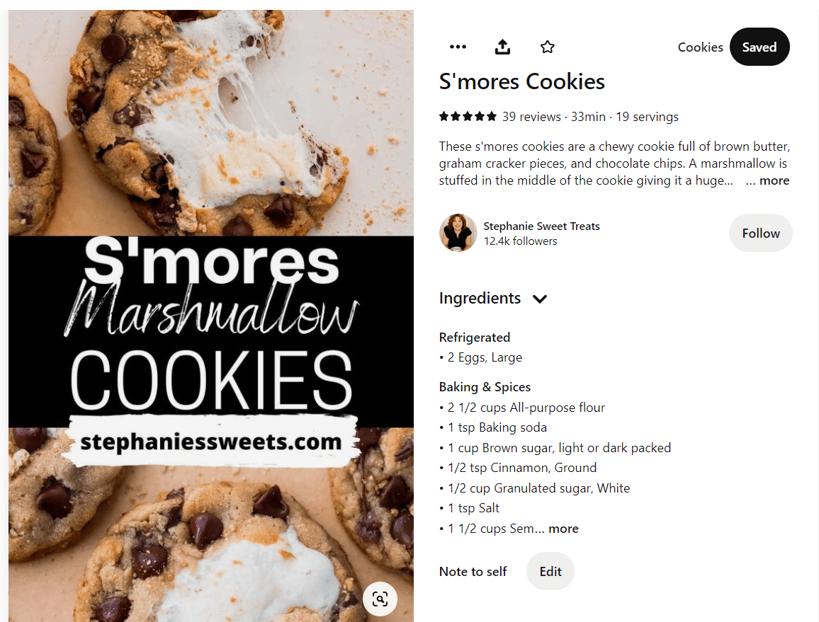 smore cookies stephanie sweet treats